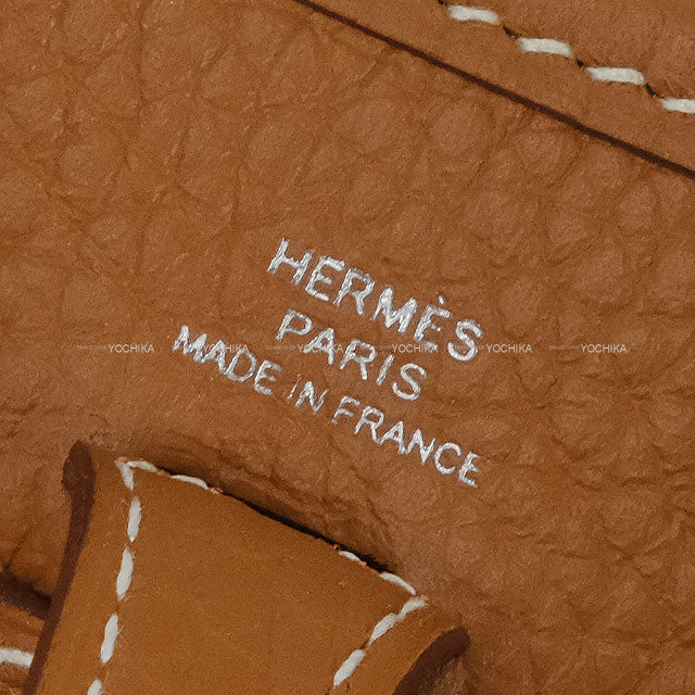 HERMES Shoulder bag Evelyne 16 TPM Short Gold Taurillon Clemence Silver HW Stamp W[EXCELLENT][Authentic]