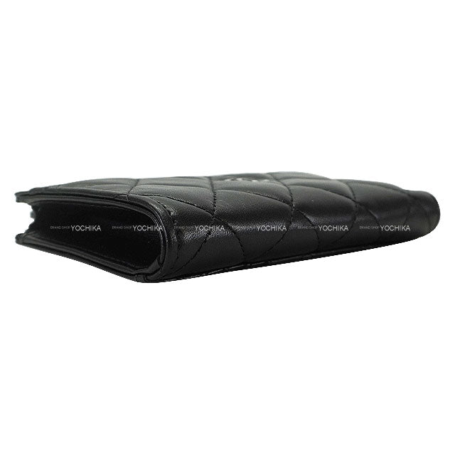 CHANEL card holder Fragment Case Matelasse COCO Mark Noir (Black) Lambskin Black HW AP3179[EXCELLENT][Authentic]