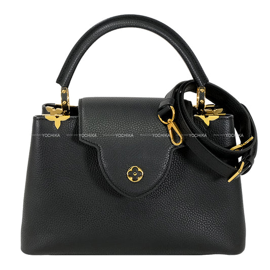 [Pre-loved] LOUIS VUITTON Handbag CAPUCINES MM Noir (Black) Taurillon Leather Gold HW M54663[USED SA][Authentic]
