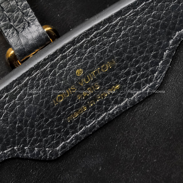 [Pre-loved] LOUIS VUITTON Handbag CAPUCINES MM Noir (Black) Taurillon Leather Gold HW M54663[USED SA][Authentic]