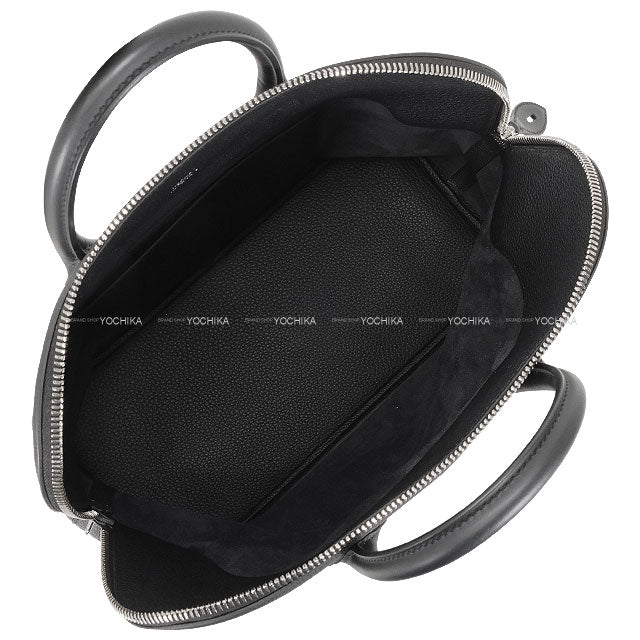 [Pre-loved] HERMES Handbag Bolide a Dos Noir (Black) Veau Togo/Veau Swift Silver HW Stamp W[LIKE NEW][Authentic]