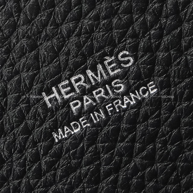 [Pre-loved] HERMES Handbag Bolide a Dos Noir (Black) Veau Togo/Veau Swift Silver HW Stamp W[LIKE NEW][Authentic]