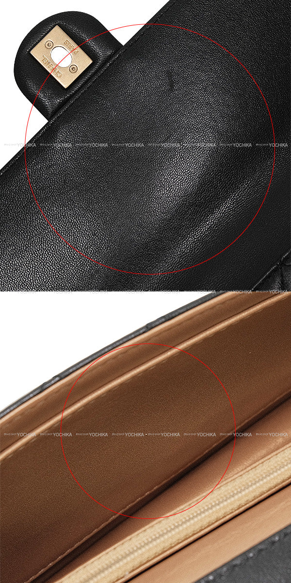 [Pre-loved] CHANEL Shoulder bag Matelasse COCO Mark Pearl Chain Noir (Black) Lambskin Antique Gold HW AS0585[LIKE NEW][Authentic]