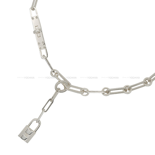 HERMES necklace Kelly Chaine lariat Cadena PM Silver Silver925 (SV925 Ag925)[EXCELLENT][Authentic]