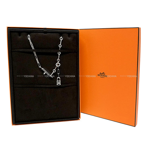 HERMES necklace Kelly Chaine lariat Cadena PM Silver Silver925 (SV925 Ag925)[EXCELLENT][Authentic]