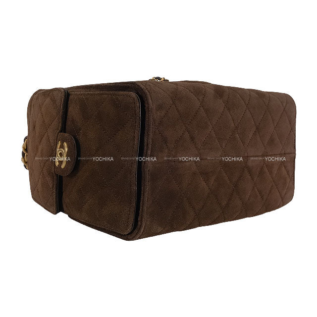 2025AW CHANEL Handbag CHANEL25 Small Brown Suede/Calfskin Antique Gold HW AS5293[EXCELLENT][Authentic]