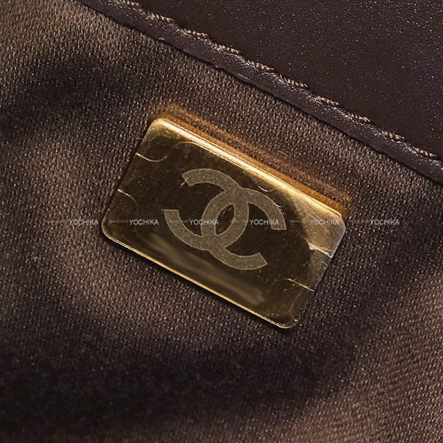 2025AW CHANEL Handbag CHANEL25 Small Brown Suede/Calfskin Antique Gold HW AS5293[EXCELLENT][Authentic]