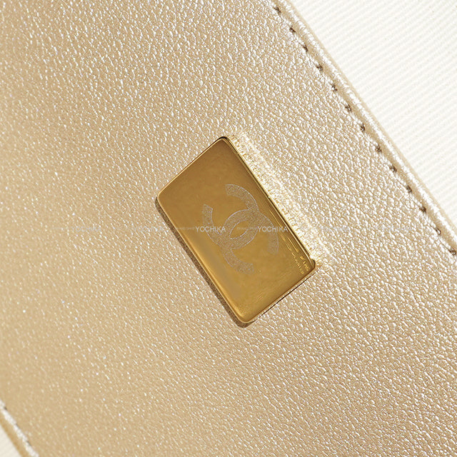 CHANEL Shoulder bag Heart Shape Matelasse COCO mark Flap Large Chain Gold Metallic Lambskin Champagne Gold HW AS5764[BRAND NEW][Authentic]