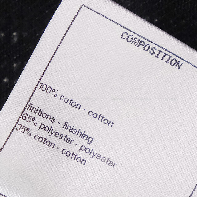 CHANEL Pants Denim COCO Button Noir (Black) Cotton #36 P71933[EXCELLENT][Authentic]