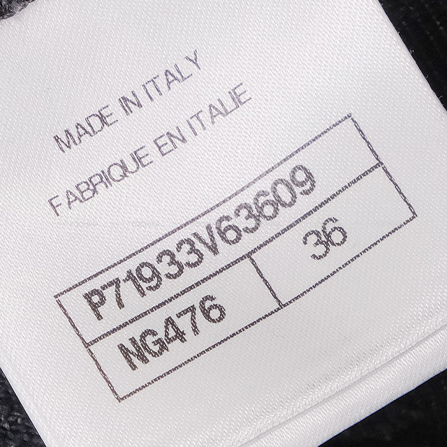 CHANEL Pants Denim COCO Button Noir (Black) Cotton #36 P71933[EXCELLENT][Authentic]