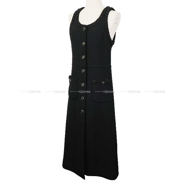 New 2025-26AW CHANEL dress Midi COCO Button Noir (Black) Wool /Polyamide #34 P80424[BRAND NEW][Authentic]