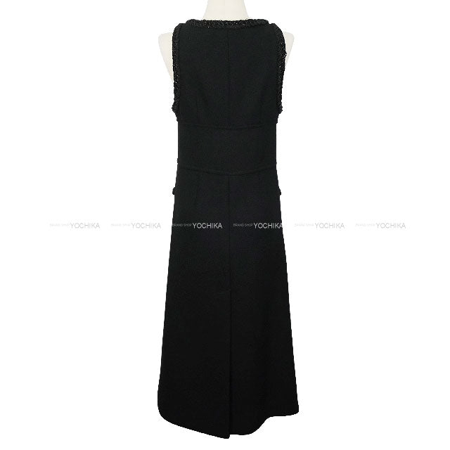 New 2025-26AW CHANEL dress Midi COCO Button Noir (Black) Wool /Polyamide #34 P80424[BRAND NEW][Authentic]