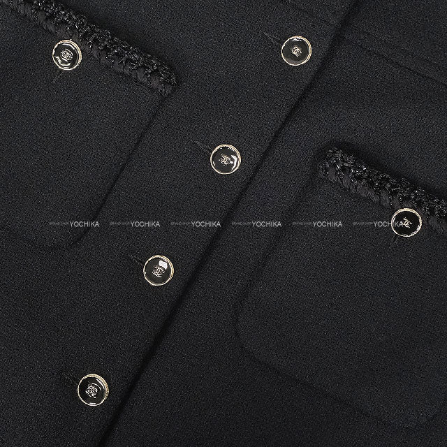 New 2025-26AW CHANEL dress Midi COCO Button Noir (Black) Wool /Polyamide #34 P80424[BRAND NEW][Authentic]