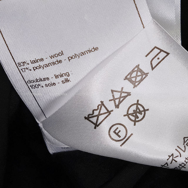 New 2025-26AW CHANEL dress Midi COCO Button Noir (Black) Wool /Polyamide #34 P80424[BRAND NEW][Authentic]