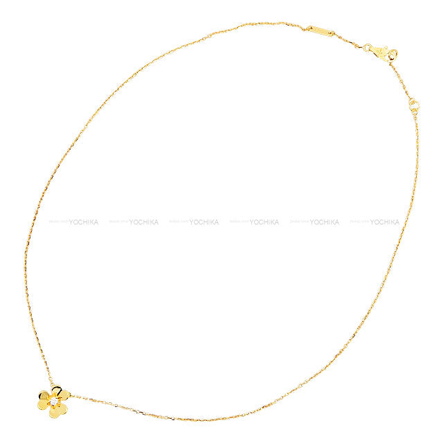 Van Cleef & Arpels necklace Frivole Pendant Mini Gold K18YG/Diamond Gold HW VCARP0J100[EXCELLENT][Authentic]