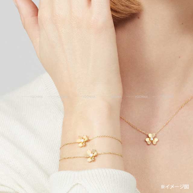 Van Cleef & Arpels necklace Frivole Pendant Mini Gold K18YG/Diamond Gold HW VCARP0J100[EXCELLENT][Authentic]