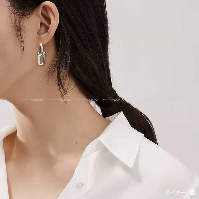 TIFFANY&Co. pierced earring Hardware Large Link Silver Silver925 (SV925 Ag925) Silver HW 68533694[EXCELLENT][Authentic]