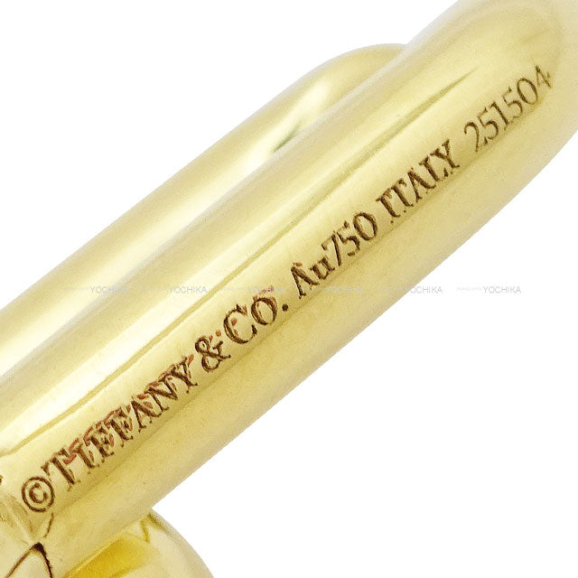 TIFFANY&Co. pierced earring Hardware Large Link Gold K18YG 68533643[EXCELLENT][Authentic]