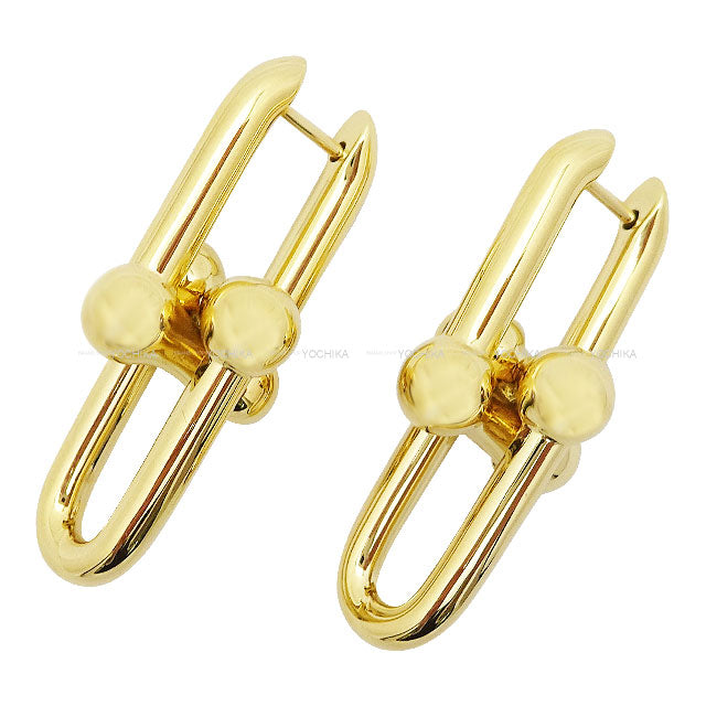 TIFFANY&Co. pierced earring Hardware Large Link Gold K18 Gold HW 68533643[EXCELLENT][Authentic]