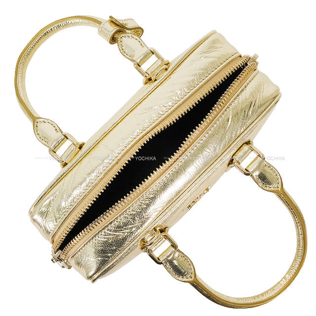 Miu Miu Handbag Arcadie leather bag 2way Regular Gold Sheepskin Champagne Gold HW 5BB142[BRAND NEW][Authentic]