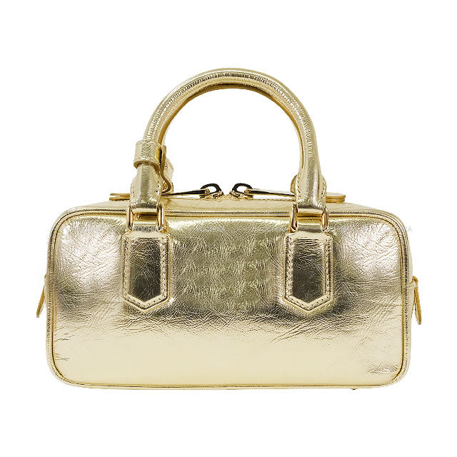 Miu Miu Handbag Arcadie leather bag 2way Regular Gold Sheepskin Champagne Gold HW 5BB142[BRAND NEW][Authentic]