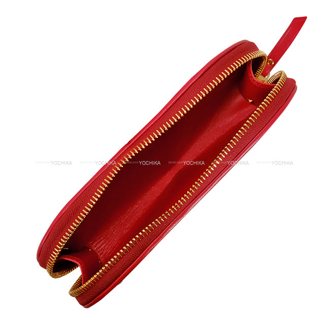 Miu Miu Pouch Matelasse Red Leather Gold HW 5RA015[BRAND NEW][Authentic]