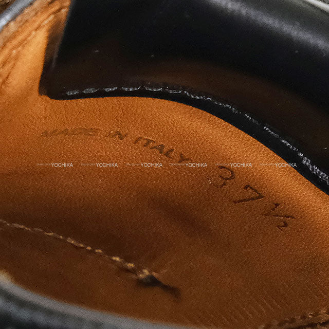 Miu Miu dress shoes Miu Miu×Church's Ladies Oxford Brogue Shoes Noir (Black) Leather #37.5 5E038E055[EXCELLENT][Authentic]