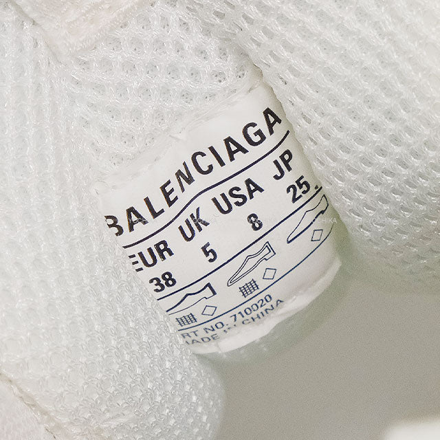 BALENCIAGA sneakers BALENCIAGA×Adidas Triple S Noir (Black)/Blanc (White)/Grey Mesh/Fake Leather #38 710020[BRAND NEW][Authentic]