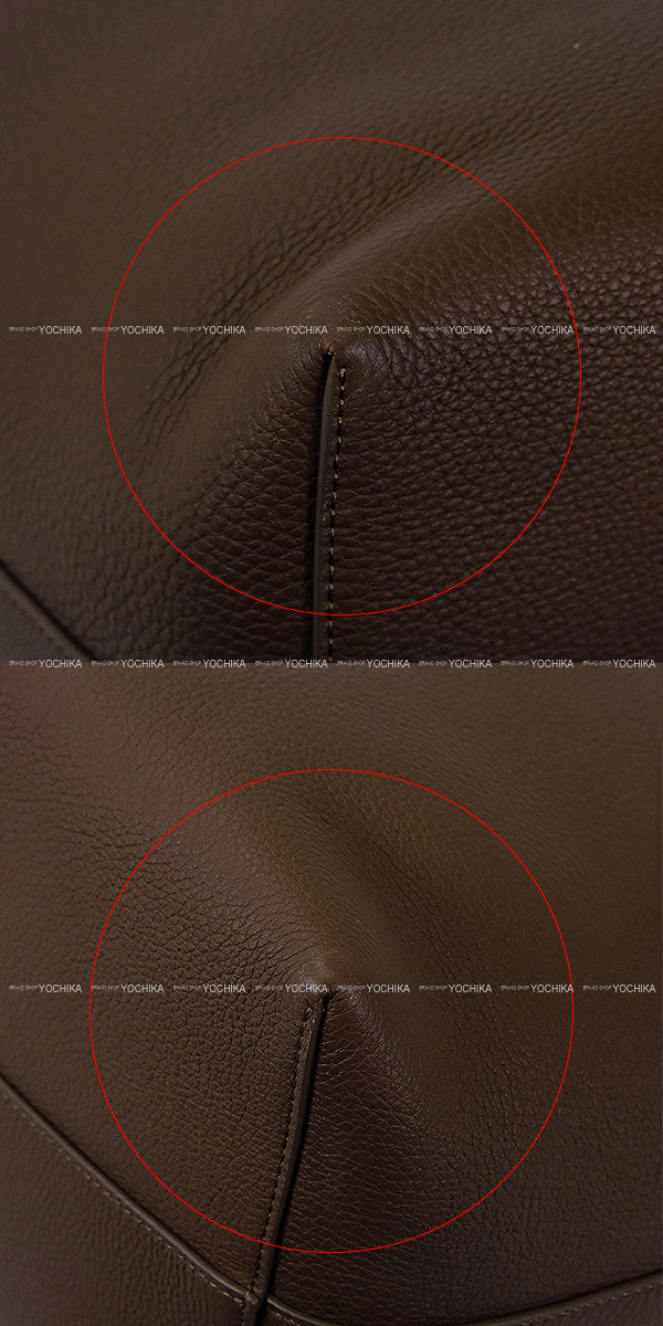 [Pre-loved] The Row Shoulder bag Park Tote Medium N/S Dark Olive Graind Calf(Caviarskin) W1313L[LIKE NEW][Authentic]