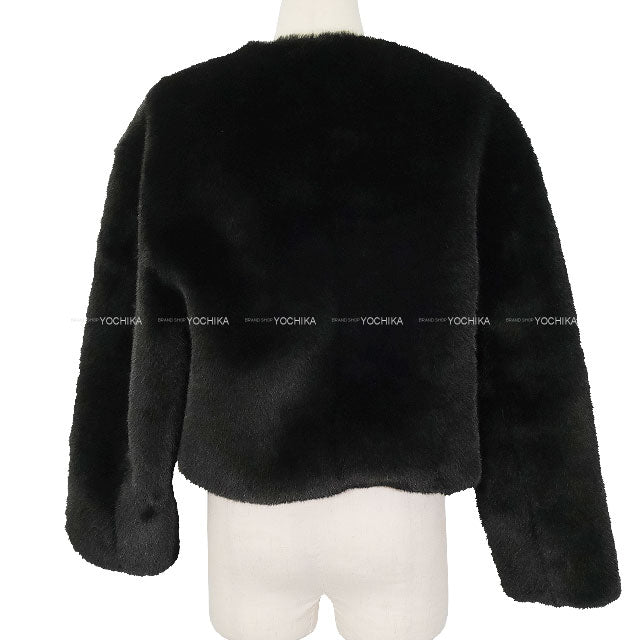 PRADA Plainly colored jacket Ladies Aspen Noir (Black) Polyester #36 PZV008_12DH_F002_S_231[BRAND NEW][Authentic]