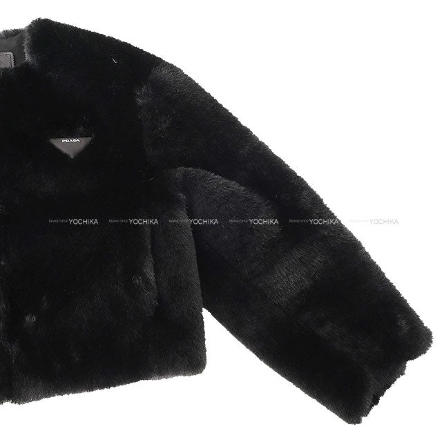 PRADA Plainly colored jacket Ladies Aspen Noir (Black) Polyester #36 PZV008_12DH_F002_S_231[BRAND NEW][Authentic]