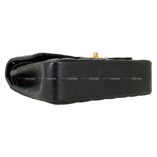 CHANEL Shoulder bag Matelasse 25 W flap Chain Noir (Black) Lambskin Gold HW A01112[EXCELLENT][Authentic]