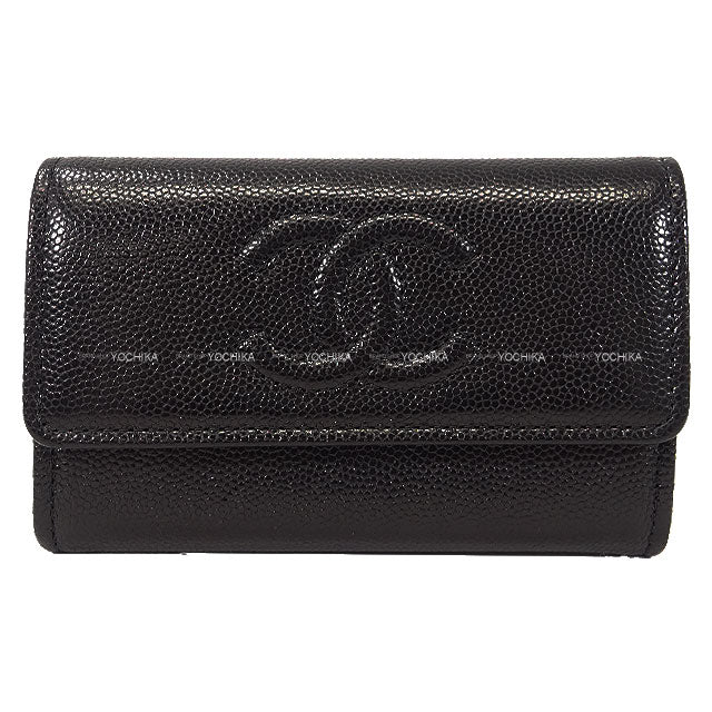 CHANEL card holder Timeless COCO Mark Noir (Black) Graind Calf(Caviarskin) AP4705[BRAND NEW][Authentic]