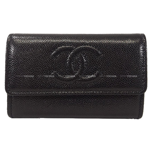 CHANEL card holder Timeless COCO Mark Noir (Black) Graind Calf(Caviarskin) AP4705[BRAND NEW][Authentic]