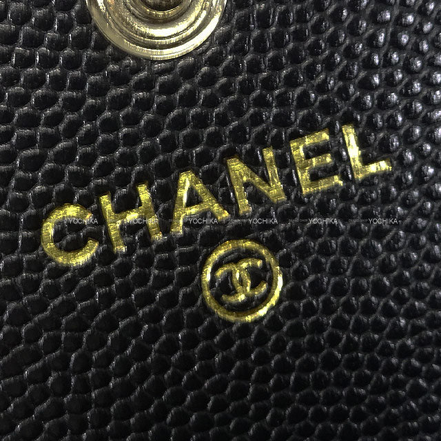 CHANEL card holder Timeless COCO Mark Noir (Black) Graind Calf(Caviarskin) AP4705[BRAND NEW][Authentic]