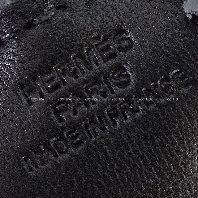 HERMES bag charm Buddy with Studs Collar With Choker Noir (Black)/Gris Pantin Mouton/Agneau Milo Gold HW Stamp K[BRAND NEW][Authentic]