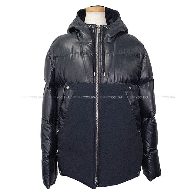 2022AW HERMES Down jacket With Flap Pocket Navy Nylon Down/Polyester/Feather #46[EXCELLENT][Authentic]