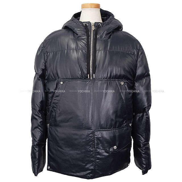 2022AW HERMES Down jacket With Flap Pocket Navy Nylon Down/Polyester/Feather #46[EXCELLENT][Authentic]