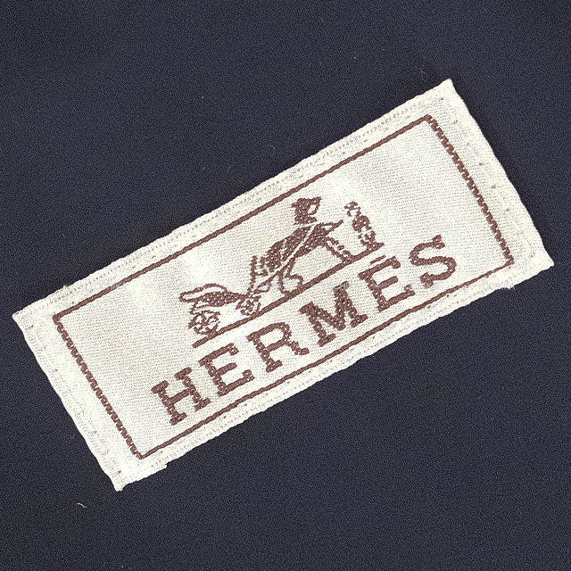 2022AW HERMES Down jacket With Flap Pocket Navy Nylon Down/Polyester/Feather #46[EXCELLENT][Authentic]