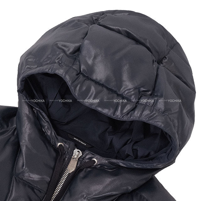 2022AW HERMES Down jacket With Flap Pocket Navy Nylon Down/Polyester/Feather #46[EXCELLENT][Authentic]