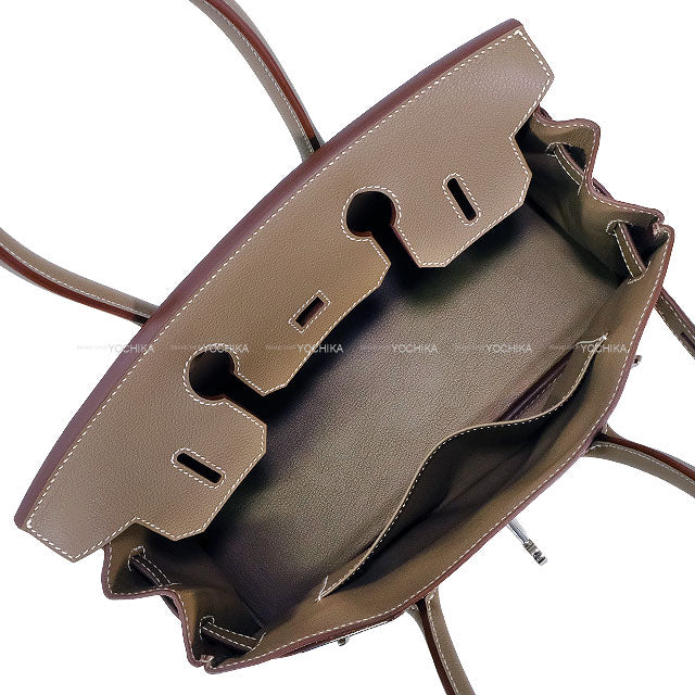 HERMES Shoulder bag Shoulder Birkin29 Etoupe Evercolor Silver HW Stamp W[BRAND NEW][Authentic]