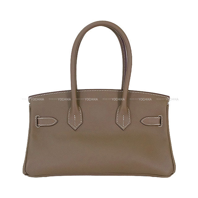 HERMES Shoulder bag Shoulder Birkin29 Etoupe Evercolor Silver HW Stamp W[BRAND NEW][Authentic]