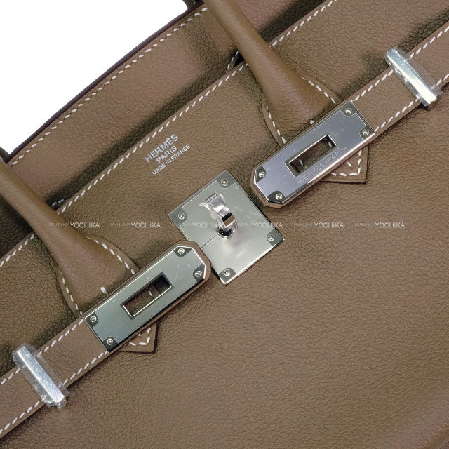 HERMES Shoulder bag Shoulder Birkin29 Etoupe Evercolor Silver HW Stamp W[BRAND NEW][Authentic]