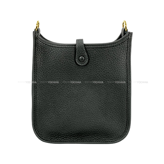 HERMES Shoulder bag Evelyne 16 TPM Vert Fonce Taurillon Clemence Gold HW Stamp W[EXCELLENT][Authentic]