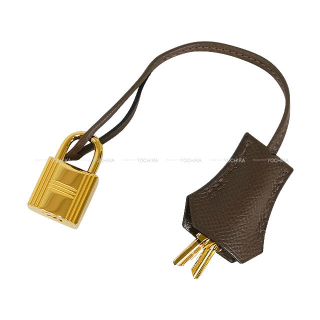 [Pre-loved] HERMES Handbag Birkin25 Retourne Tricolor Ecorce/Noir (Black)/Etoupe Veau Epsom Gold HW Stamp W[LIKE NEW][Authentic]