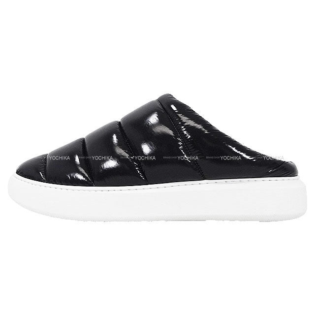 HERNO sandals croc quilt Noir (Black) Nylon #43 SH018UM-12220Z[EXCELLENT][Authentic]