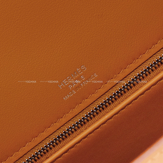 HERMES Shoulder bag Kelly28 Sellier Gold/Ecru Veau Swift/Toile H Silver HW Stamp K[BRAND NEW][Authentic]