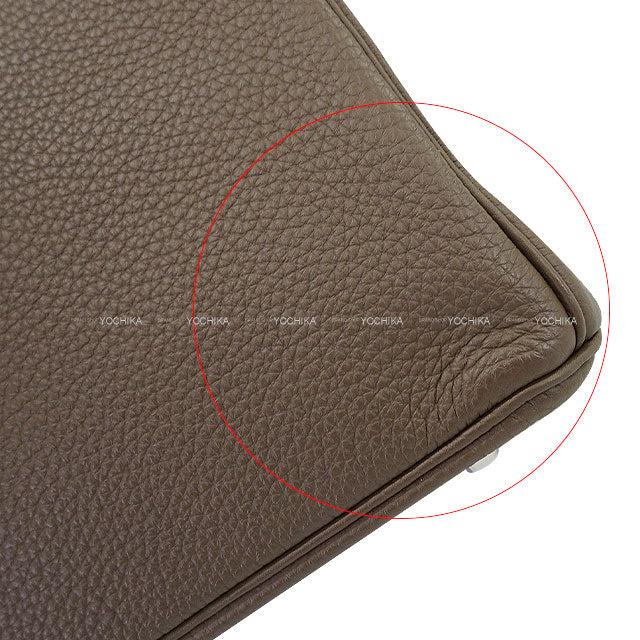 [Pre-loved] HERMES Handbag Birkin30 Taupe Veau Togo Silver HW Stamp □Q[LIKE NEW][Authentic]