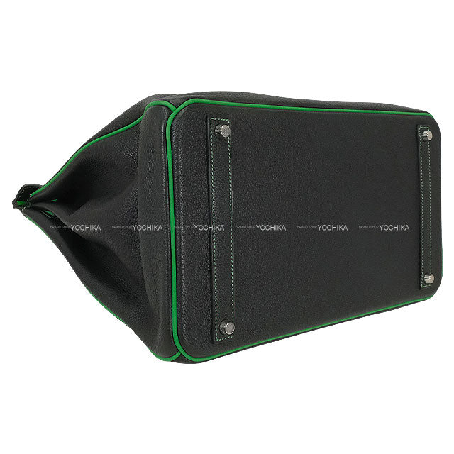 [Pre-loved] HERMES Handbag Birkin40 Special order HSS Noir (Black)/Bambou Veau Togo Mat Silver HW Stamp A[LIKE NEW][Authentic]