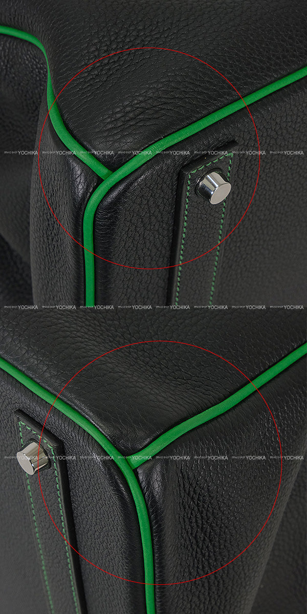 [Pre-loved] HERMES Handbag Birkin40 Special order HSS Noir (Black)/Bambou Veau Togo Mat Silver HW Stamp A[LIKE NEW][Authentic]